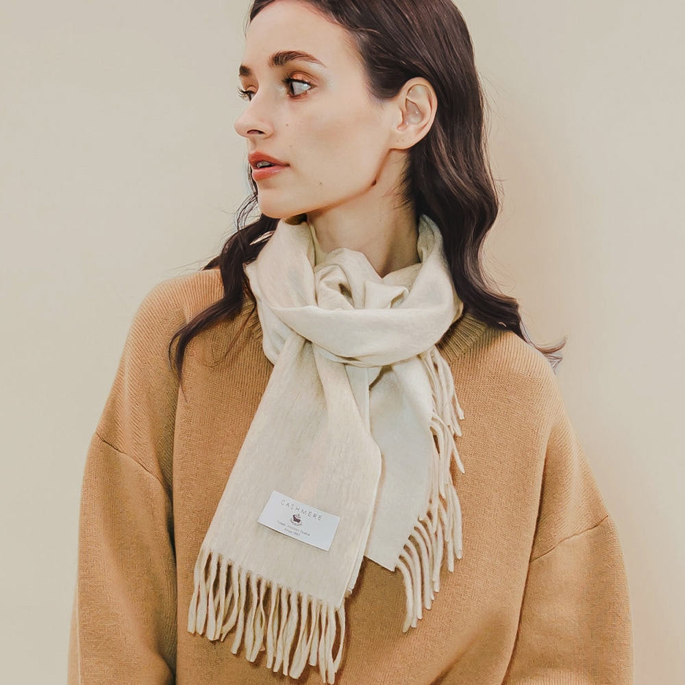 カシミヤ100％ シングルリバーミニマフラー | Muffler | FUKAKINET