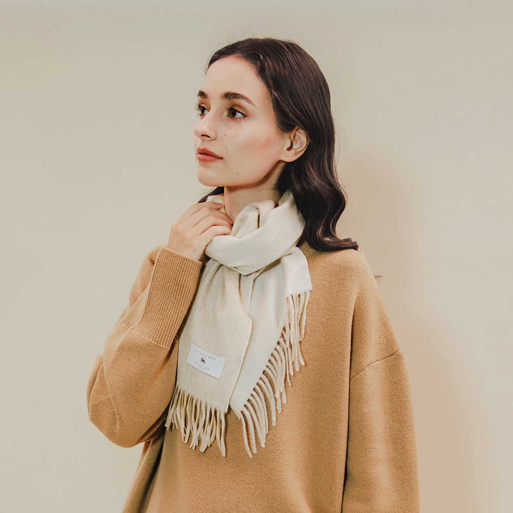 カシミヤ100％ シングルリバーミニマフラー | Muffler | FUKAKINET