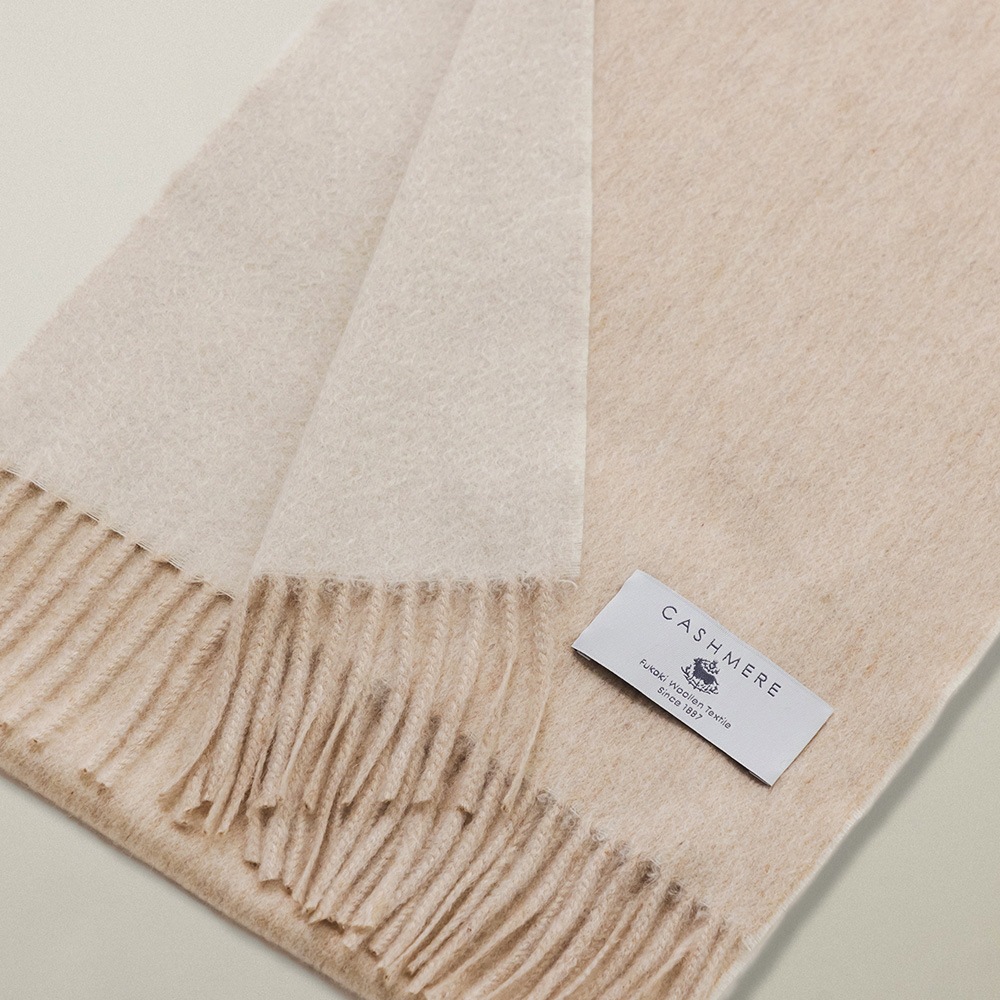 カシミヤ100％ シングルリバーミニマフラー