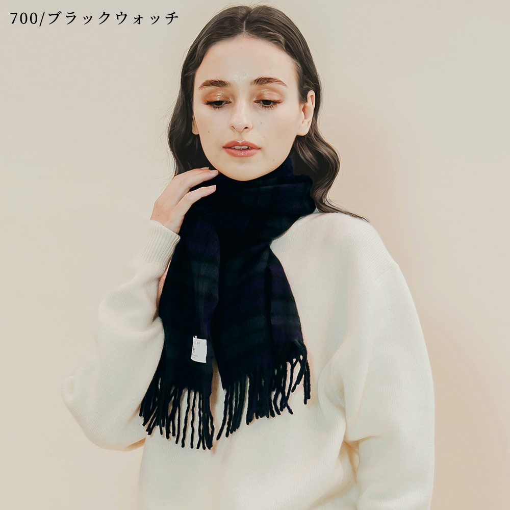 【新品タグ付き】ブラックレーベル　カシミア100% マフラー　CBチェック カシミヤ100％ チェックミニマフラー | Muffler | FUKAKINET