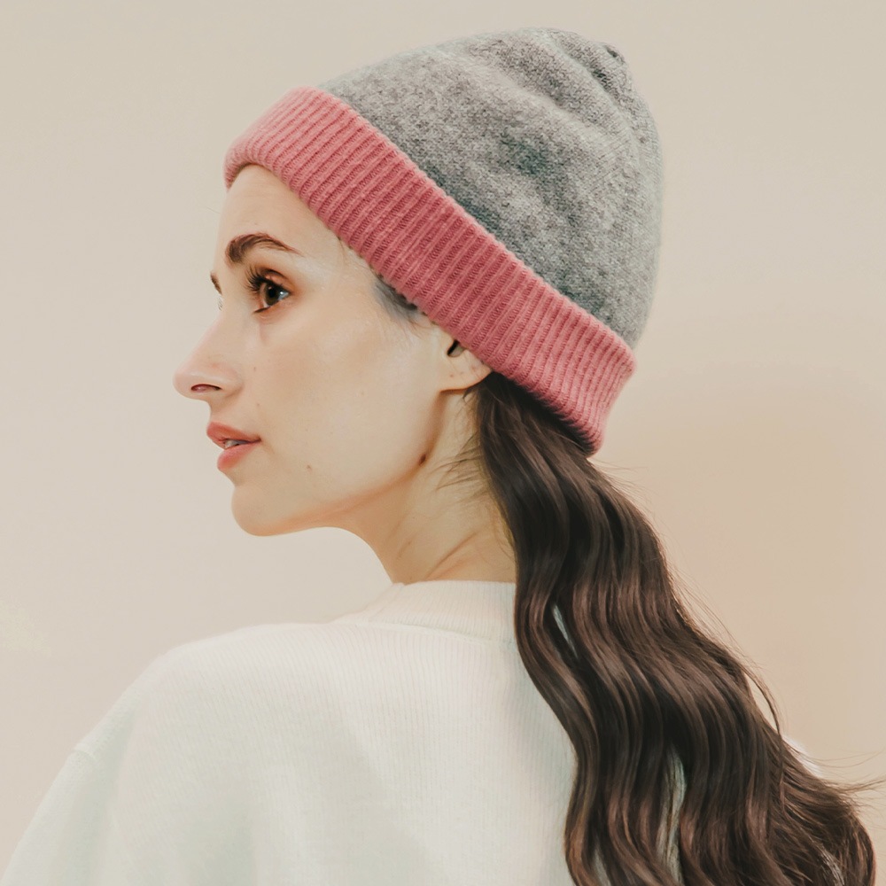 カシミヤ100％ リバーシブルニットキャップ | Other | FUKAKINET