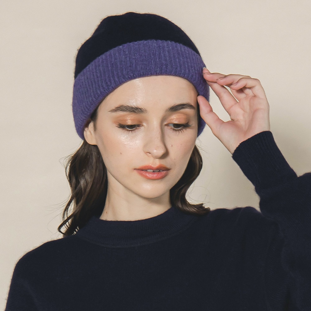 カシミヤ100％ リバーシブルニットキャップ | Other | FUKAKINET