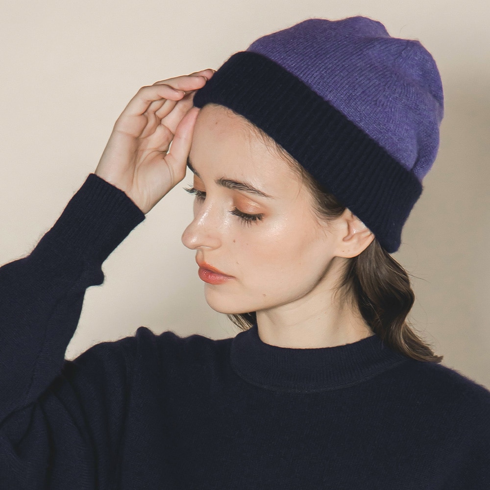 【新品】RRL 100%カシミヤ ニット帽 ネイビー タグ付き！紺 定価2万程 カシミヤ100％ リバーシブルニットキャップ | Other | FUKAKINET