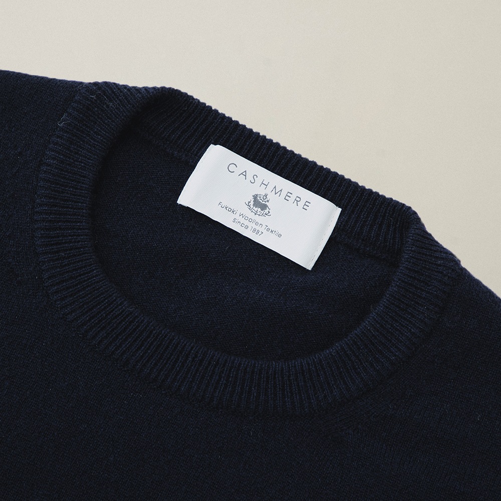 カシミヤ100％ クルーネック