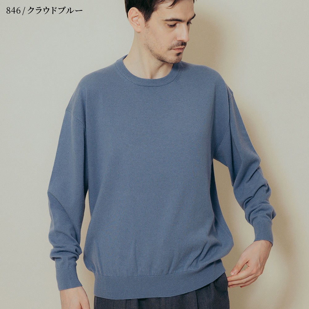 カシミヤ100％ クルーネック