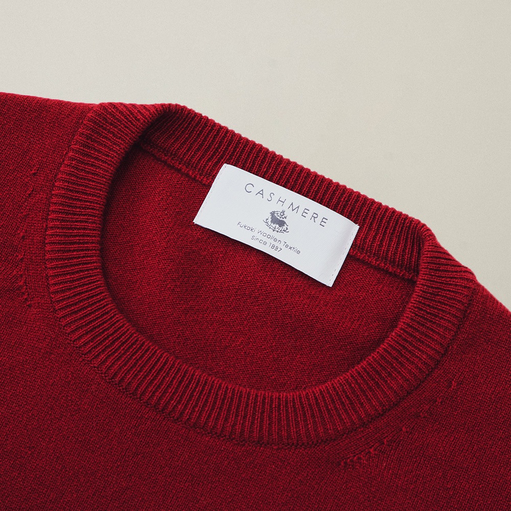 カシミヤ100％ クルーネック