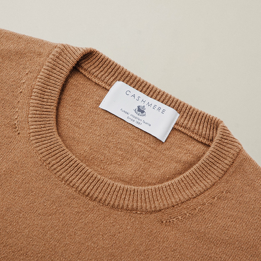 カシミヤ100％ クルーネック