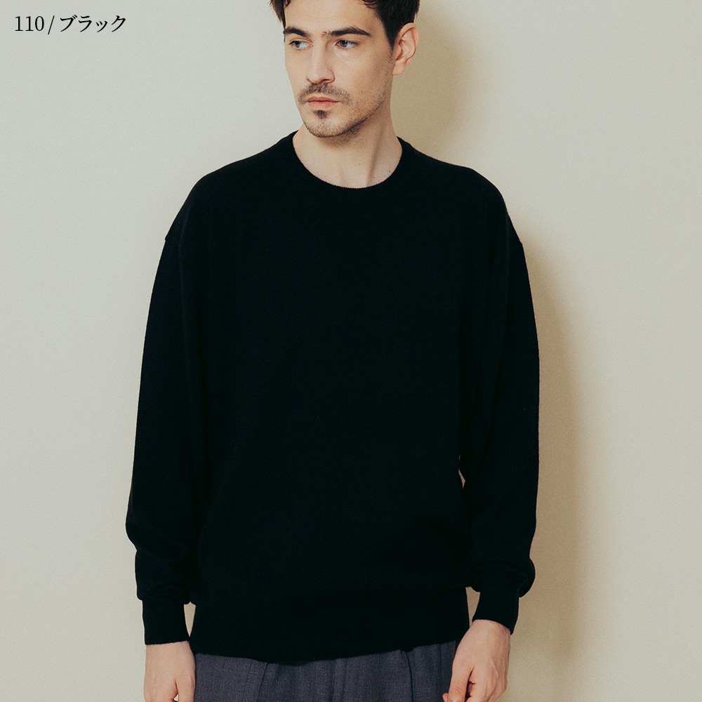 カシミヤ100％ クルーネック