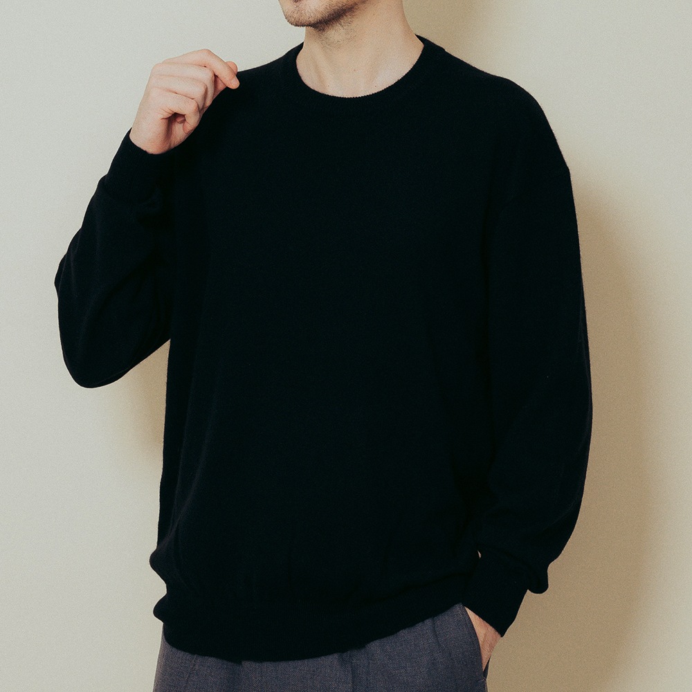 カシミヤ100％ クルーネック
