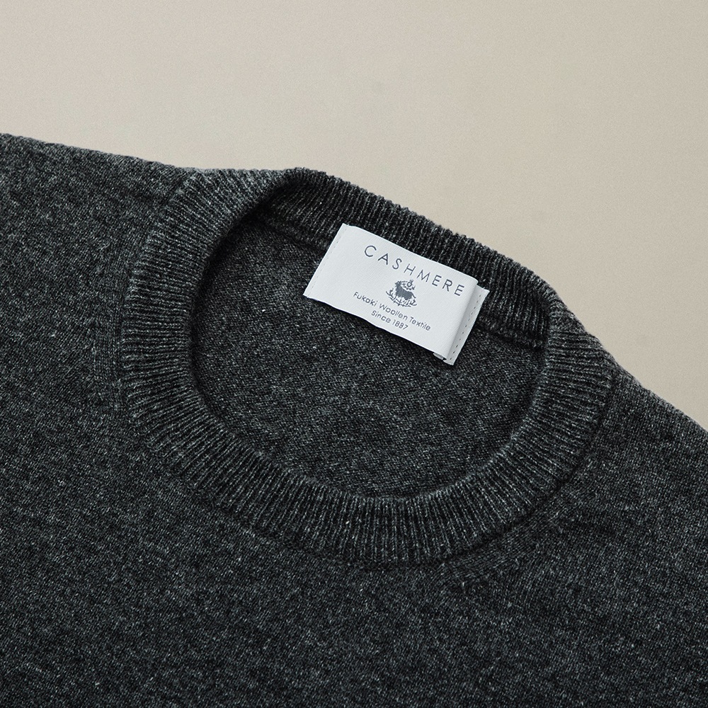 カシミヤ100％ クルーネック