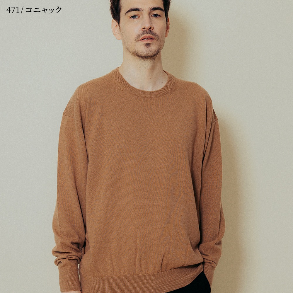 カシミヤ100％ クルーネック