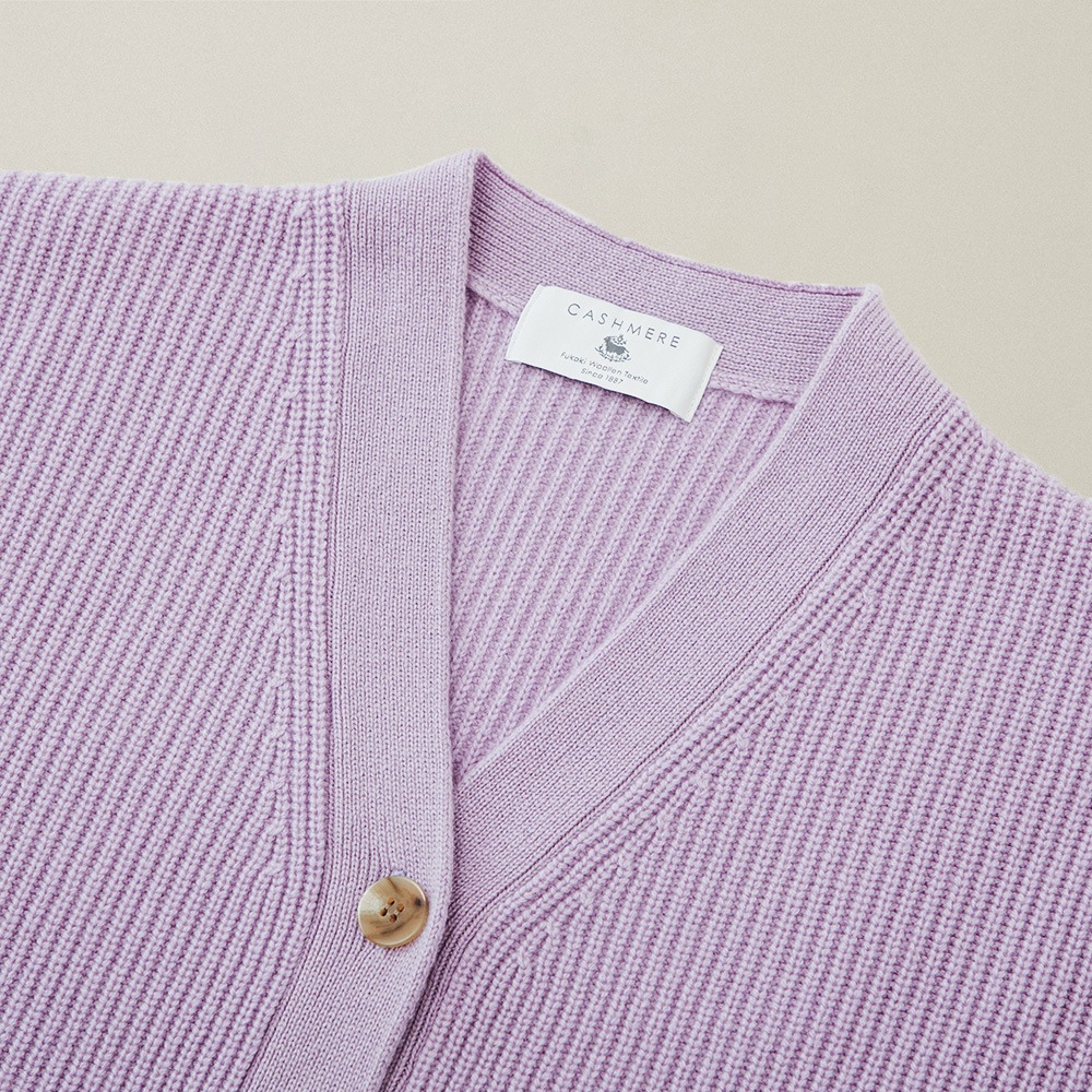 カシミヤ100％ イージーカーディガン