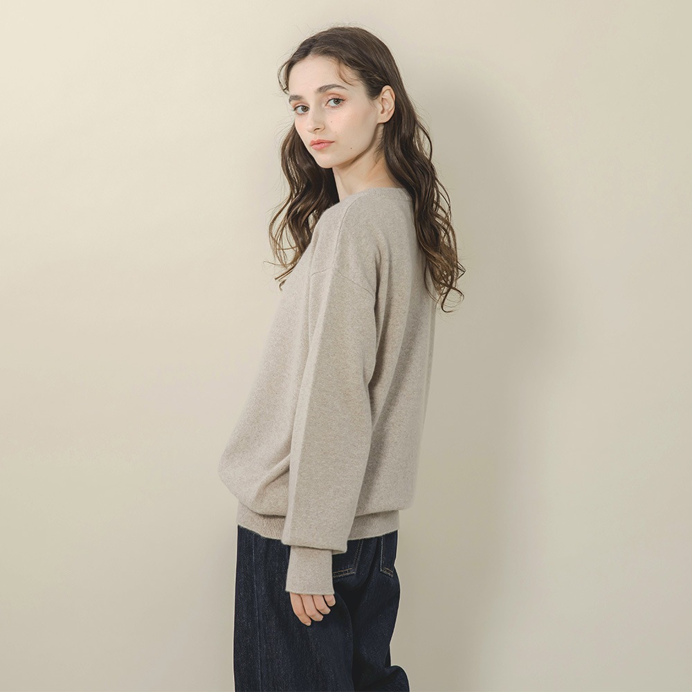 ベビーキャッシュ100％　クルーネック