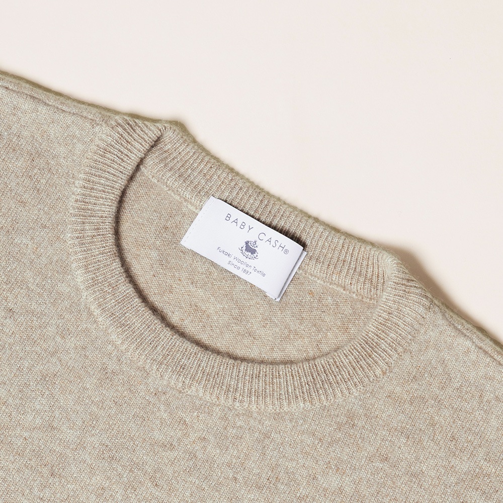 ベビーキャッシュ100％　クルーネック