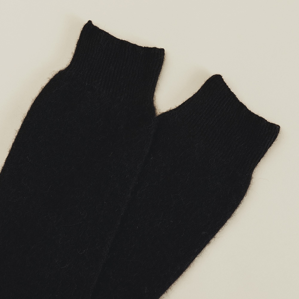 カシミヤ&ベビーアルパカ　レッグウォーマー＜強縮加工＞
