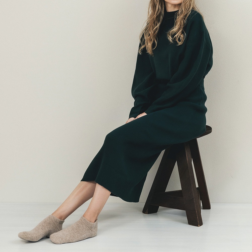 カシミヤ&ベビーアルパカ　ルームソックス