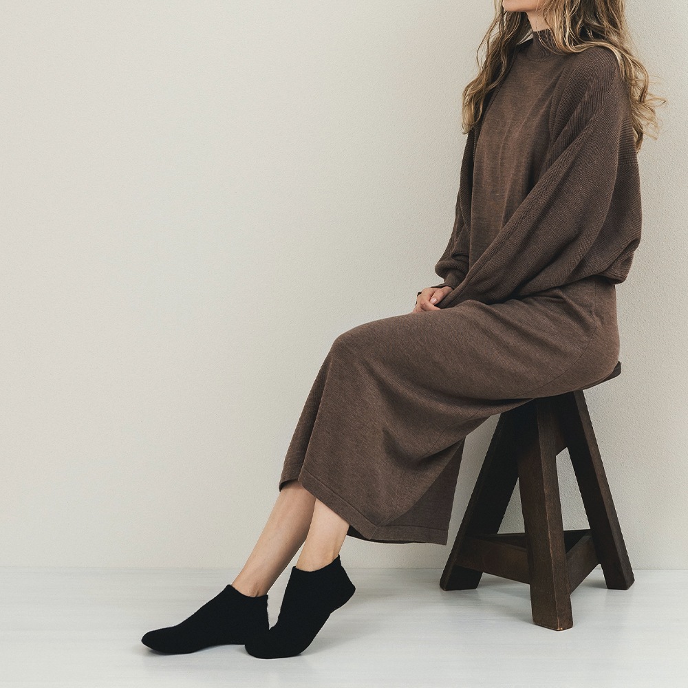 カシミヤ&ベビーアルパカ　ルームソックス