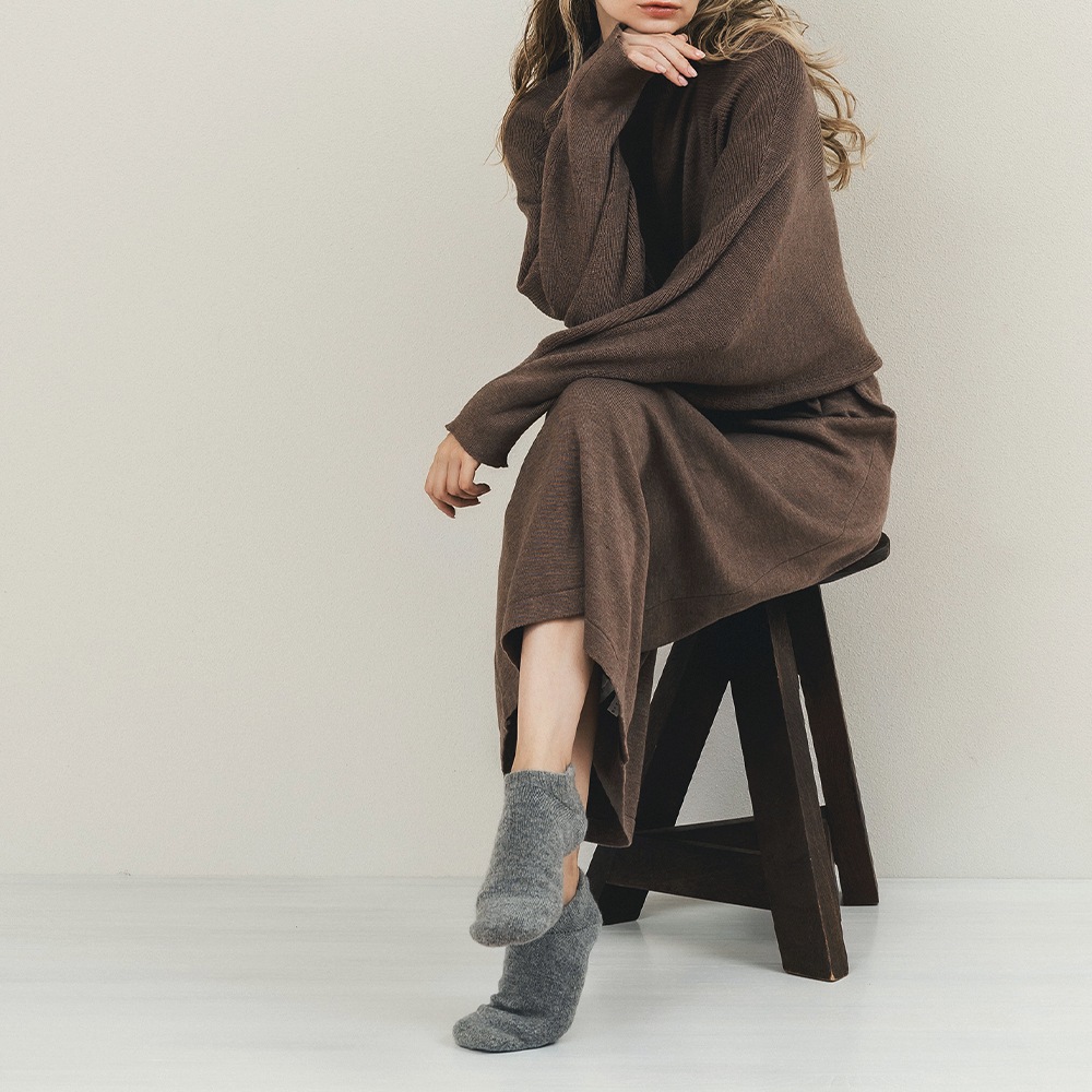 カシミヤ&ベビーアルパカ　ルームソックス