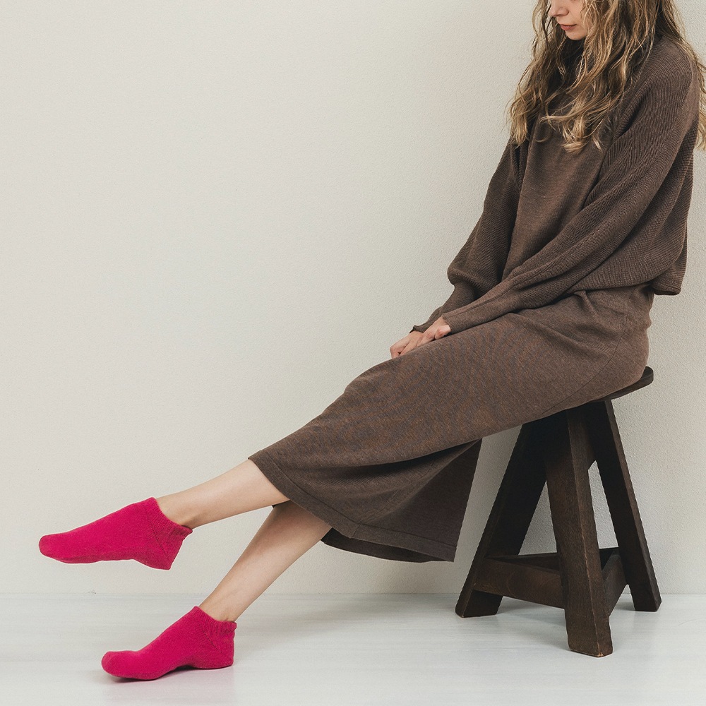 カシミヤ&ベビーアルパカ　ルームソックス