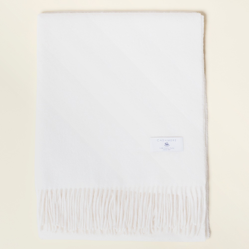 無染色カシミヤ１００％　ストール