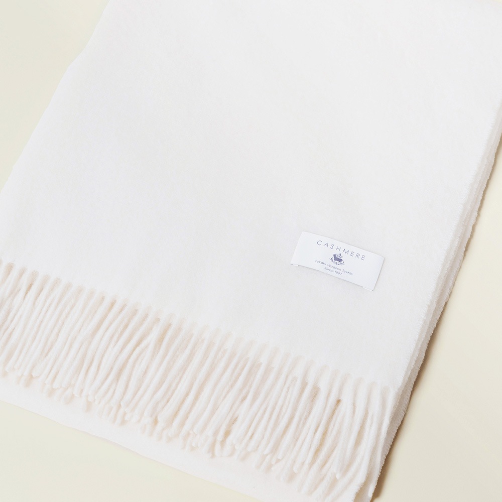 無染色カシミヤ１００％　ストール