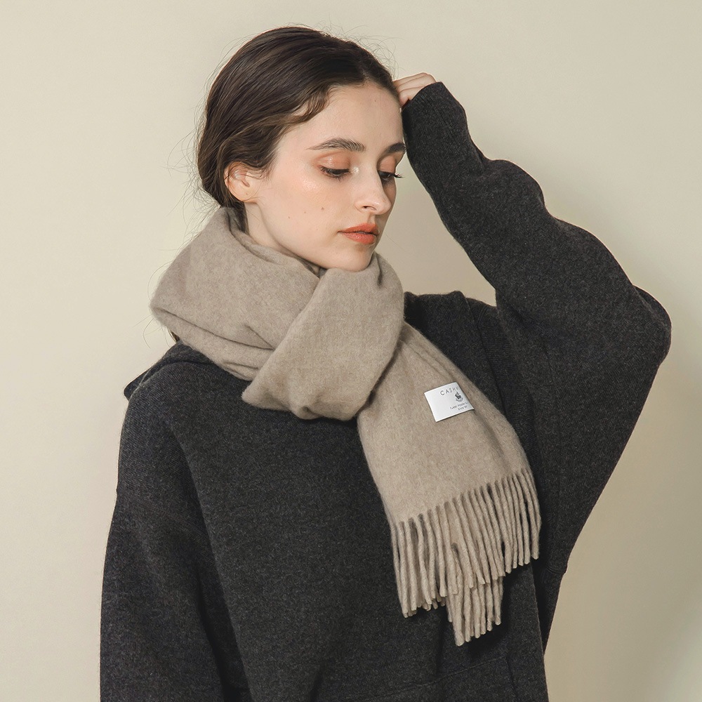 無染色カシミヤ１００％　ストール