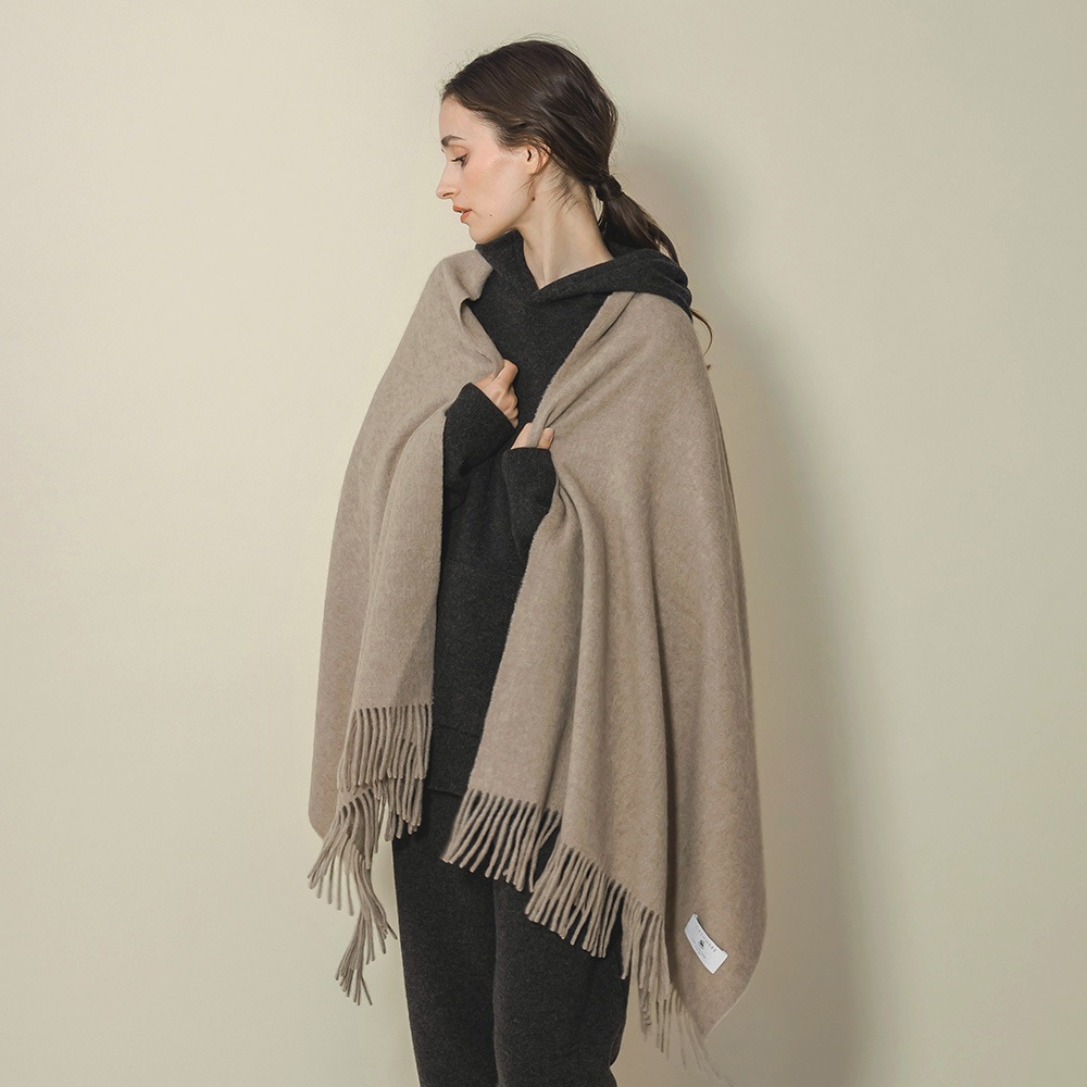 無染色カシミヤ１００％　ストール