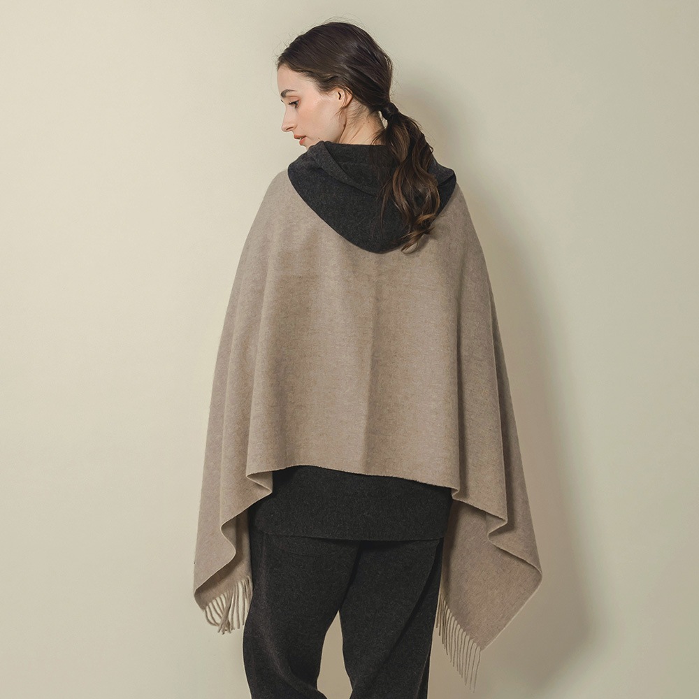 無染色カシミヤ１００％　ストール
