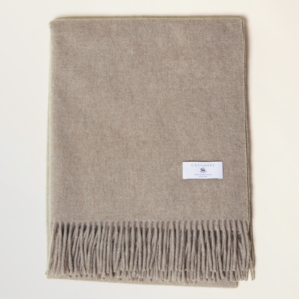 無染色カシミヤ１００％　ストール