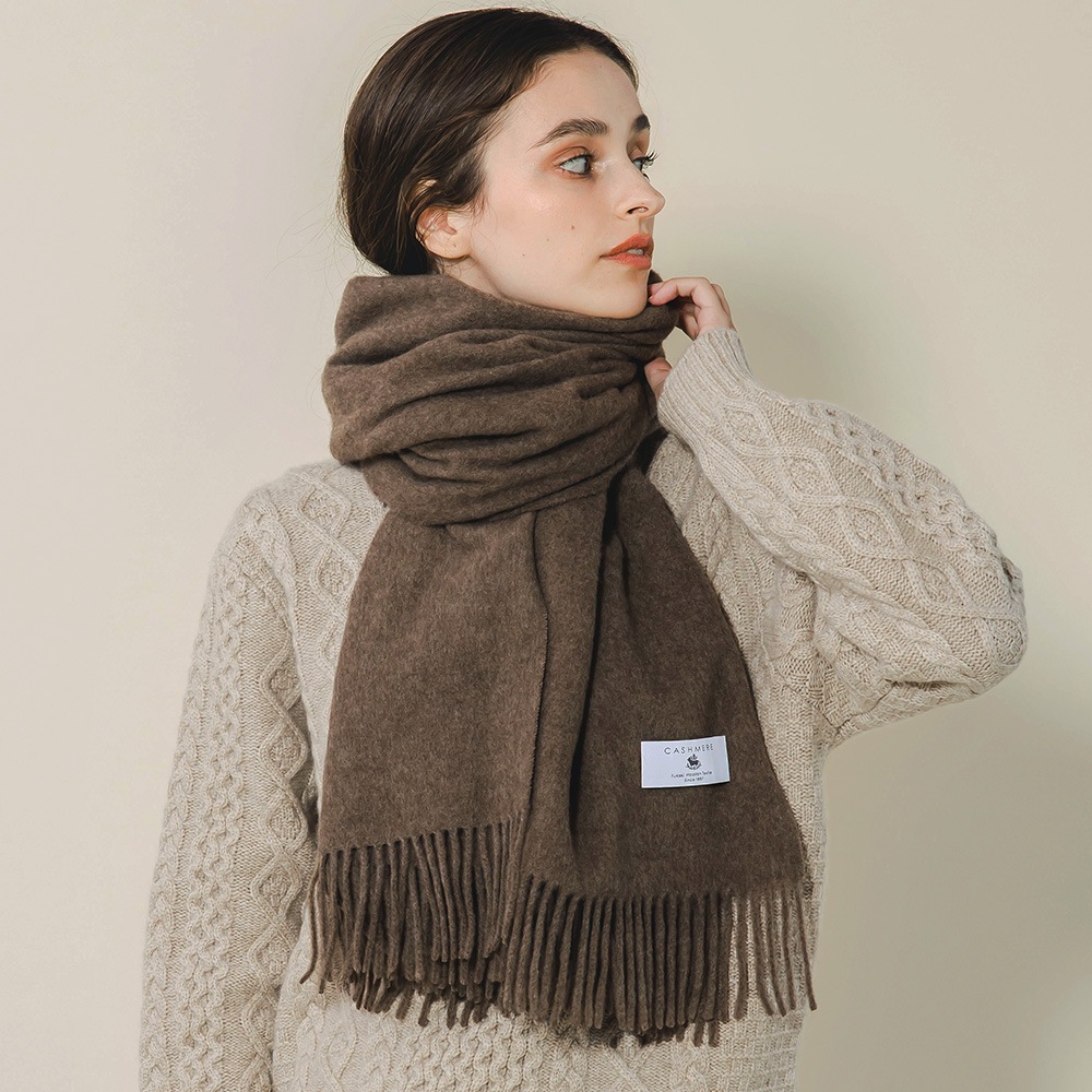 無染色カシミヤ１００％　ストール