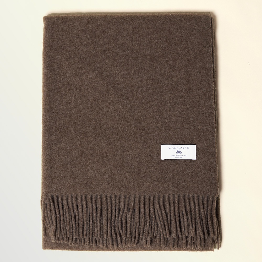 無染色カシミヤ１００％　ストール