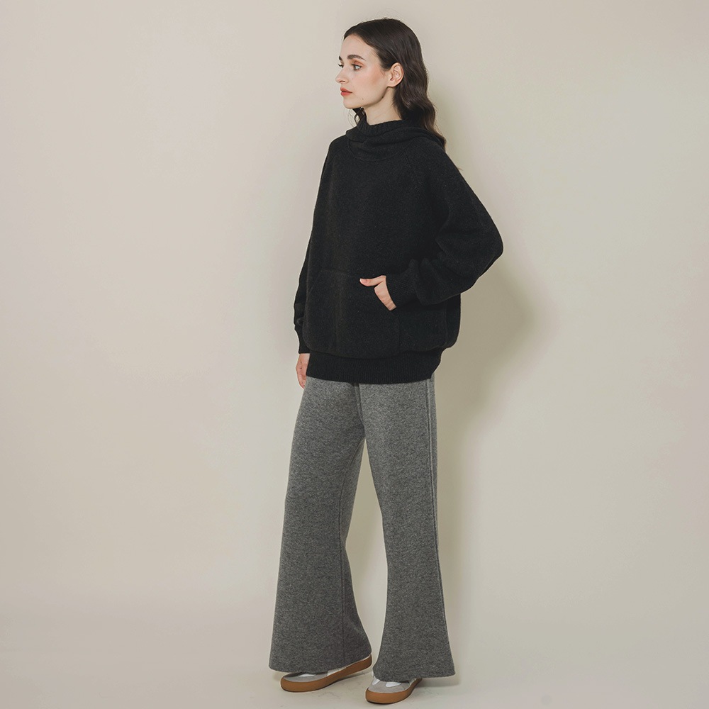 カシミヤ１００％　スヌードフーディ