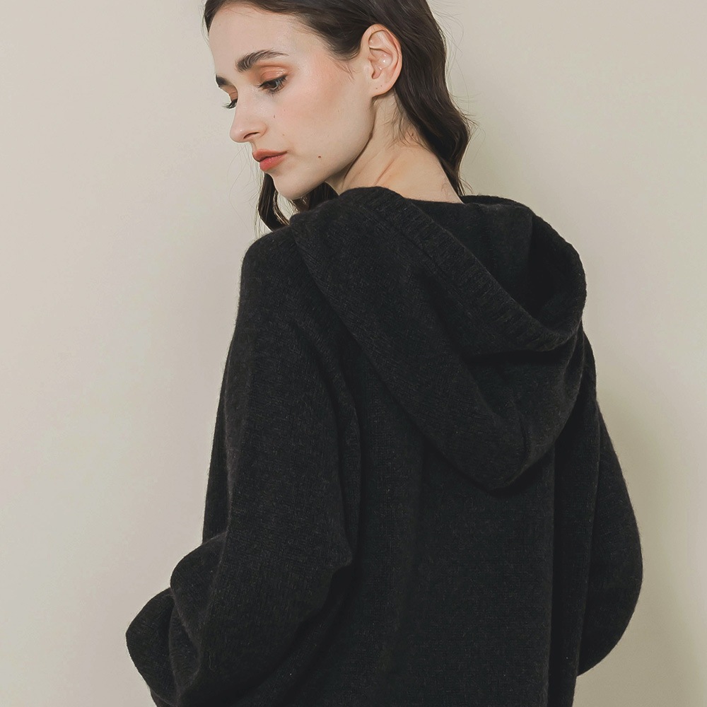 カシミヤ１００％　スヌードフーディ