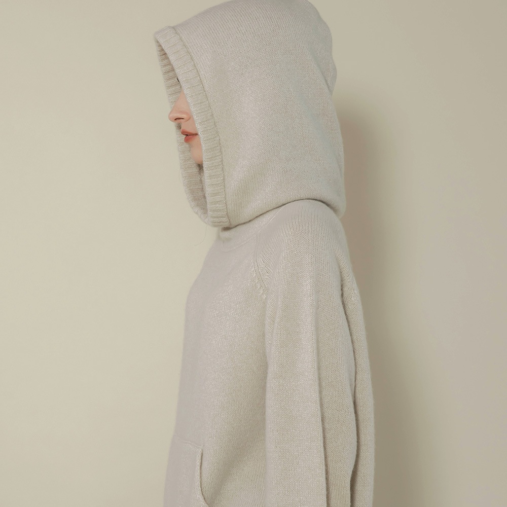 カシミヤ１００％　スヌードフーディ