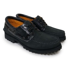 TIMBERLAND ティンバーランド AUTHENTICS 3EYE CLASSIC BOOT モカシンシューズ デッキ ブーツ BLACK 黒 ブラック|TIMBERLAND
