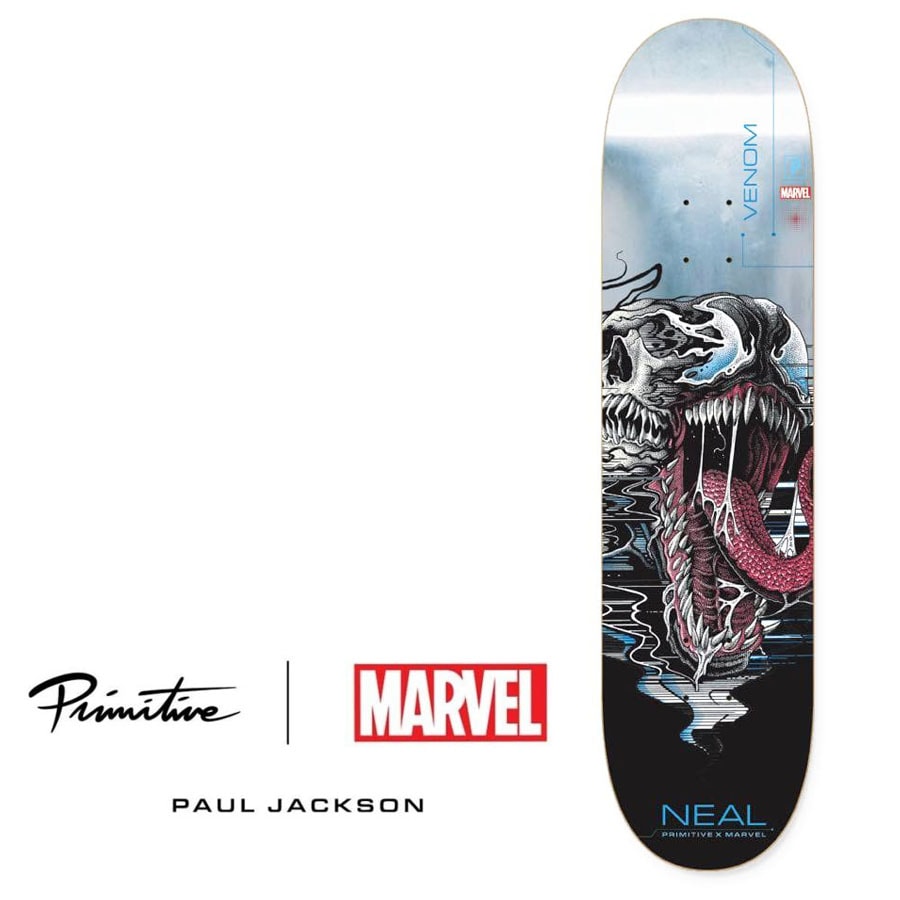 VENOM ヴェノム PRIMITIVE プリミティブ マーベル MARVEL x PJ NEAL スケートデッキ 8.125インチ