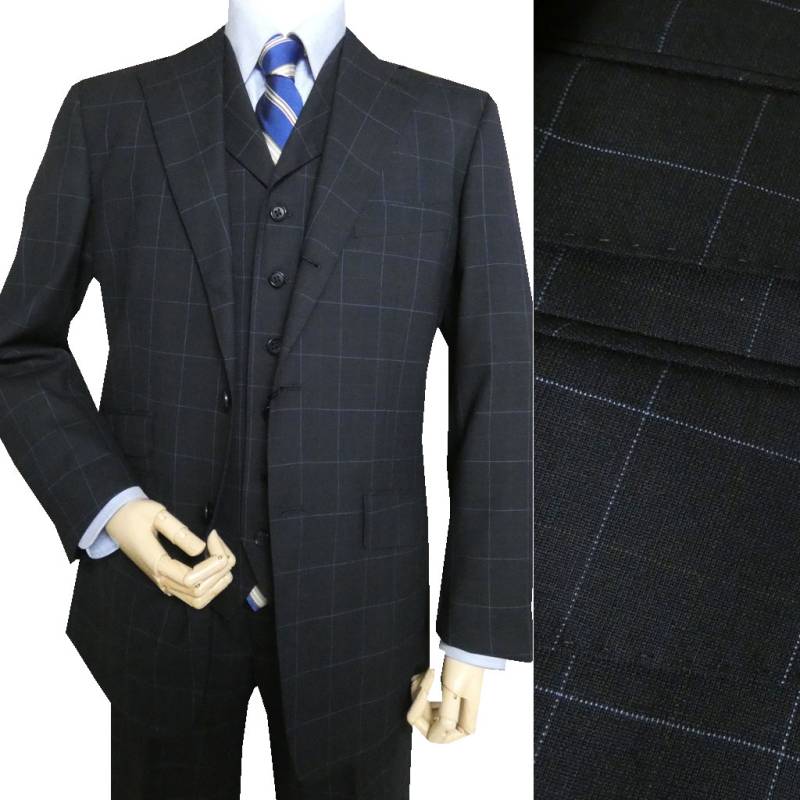 スーツ メンズ 春夏秋 シングルスーツ 3つボタン オックスフォード