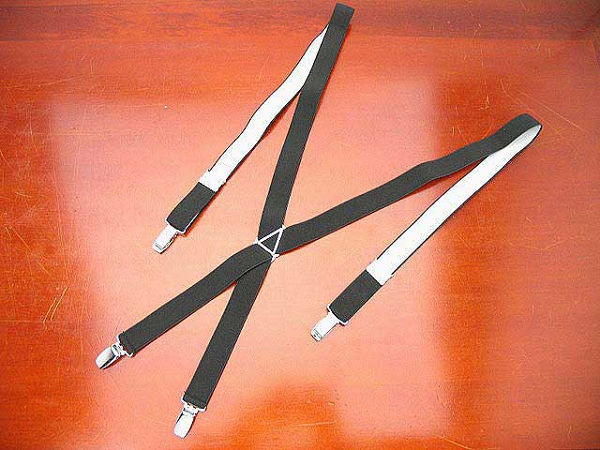 タキシード・モーニング共用のサスペンダー黒  M  L
