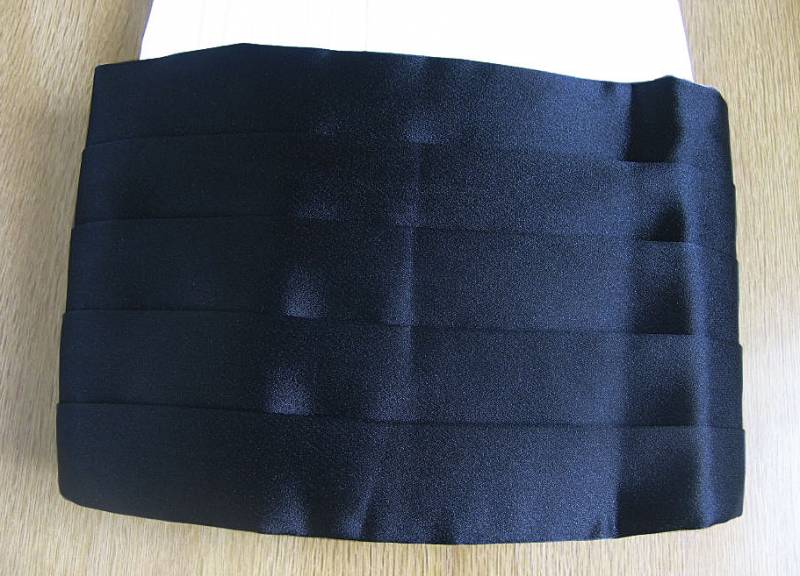 お取り寄せ商品 タキシード用のカマーバンド メンズ 黒 YM02 S M L 