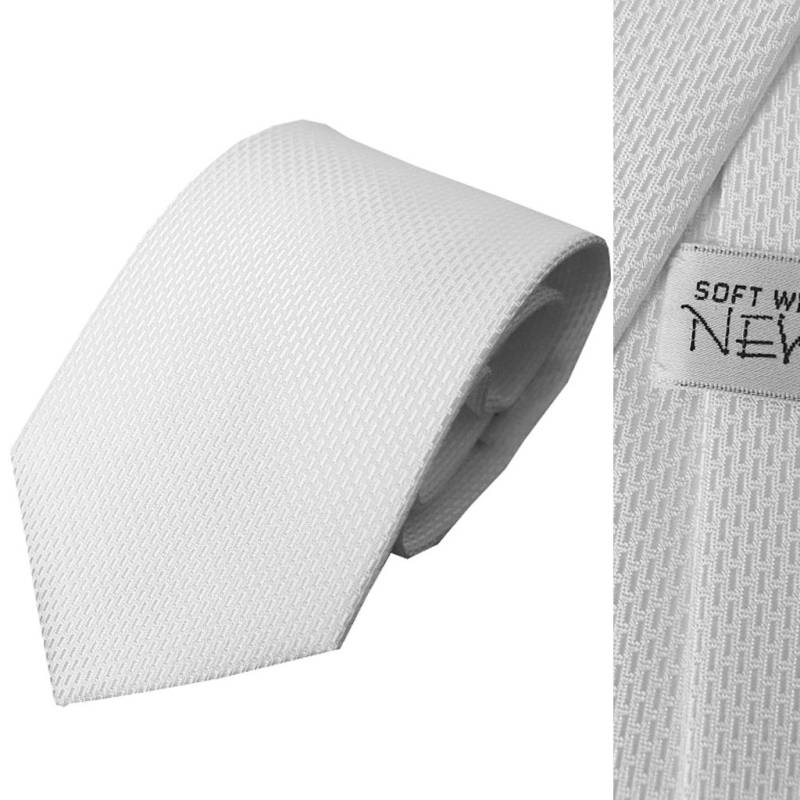ネクタイ メンズ フォーマル 礼装用 NEW FORMAL シルク100％ 白 NF13