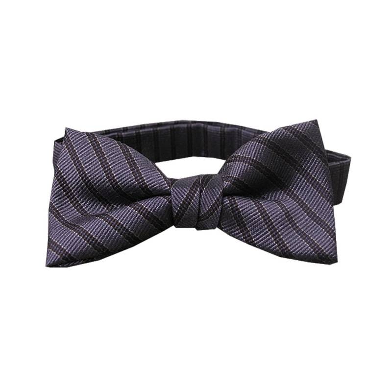 ボウタイ メンズ レジメンタル グレー×レッド mak02