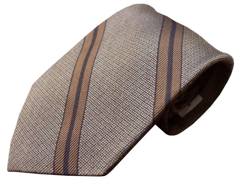 J.PRESS(ジェイプレス) ネクタイ レジメンタル 絹100％ ストライプ ブラウン系 J233