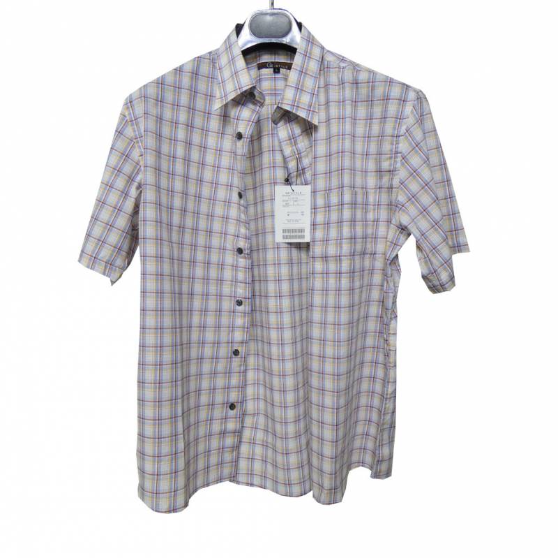 GE-STYLE レギュラーカラーシャツ メンズ 春夏 半袖 8987 M(衿39cm) L(衿41cm)