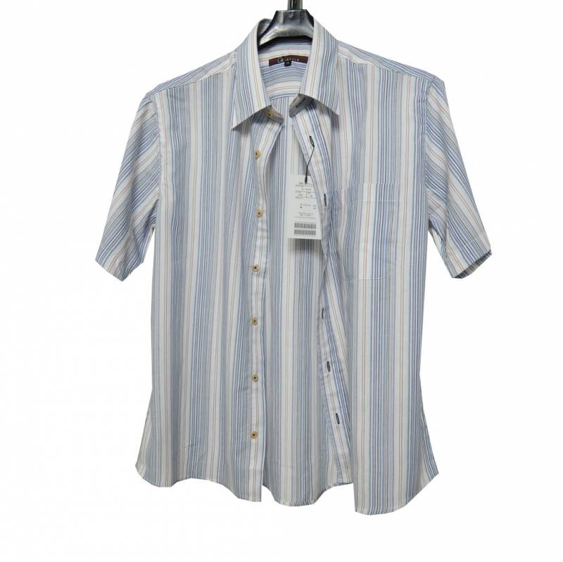 GE-STYLE レギュラーカラーシャツ メンズ 春夏 半袖 976 M(衿39cm)