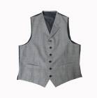 セオドール(Theo Dore) オッドベスト ジレ メンズ 春夏秋 グレンチェック ライトグリーンオーバーペンチェック 0815 A3 A4|春夏物|オッドベスト