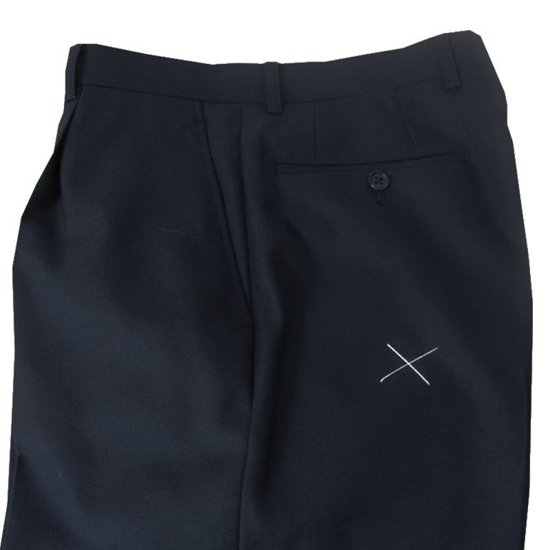 スラックス メンズ 秋冬 ワンタック パンツ ウール100% 濃紺無地 セオドール(Theo Dore) ネイビー 紺 5688  78cm 82cm 88cm 90cm 92cm 94cm 96cm 98cm 100cm 102cm 104cm 106cm