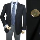 紺ブレザー 紺ブレ メンズ オールシーズン対応 ネイビーブレザー 無地 2つボタン ダディコスタ(Dady Costa) 紺 CN620 A4 A5 A6 A7 AB3 AB4 AB5 AB6 AB8