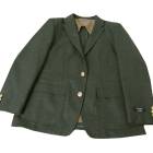 ジャケット メンズ 秋冬春 フランネラーナ 金ボタン 2つボタン ハイバセロン (HAI-VASERON) ダークグリーン 0043 BBSサイズ