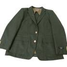 ジャケット メンズ 秋冬春 フランネラーナ 金ボタン 2つボタン ハイバセロン (HAI-VASERON) ダークグリーン 0043 BBSサイズ|秋冬向け　2つボタンジャケット|2つボタンジャケット