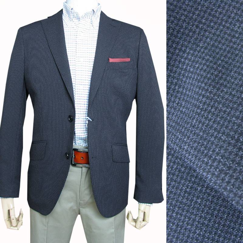 ジャケット メンズ オールシーズン 2つボタン アルヴァンテ・ウォモ(albante uomo) ネイビー 千鳥 紺 4088 AB7サイズ